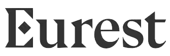 Eurest logo in dark gray on black background.