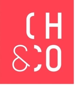 White "CH & CO" text on red background.