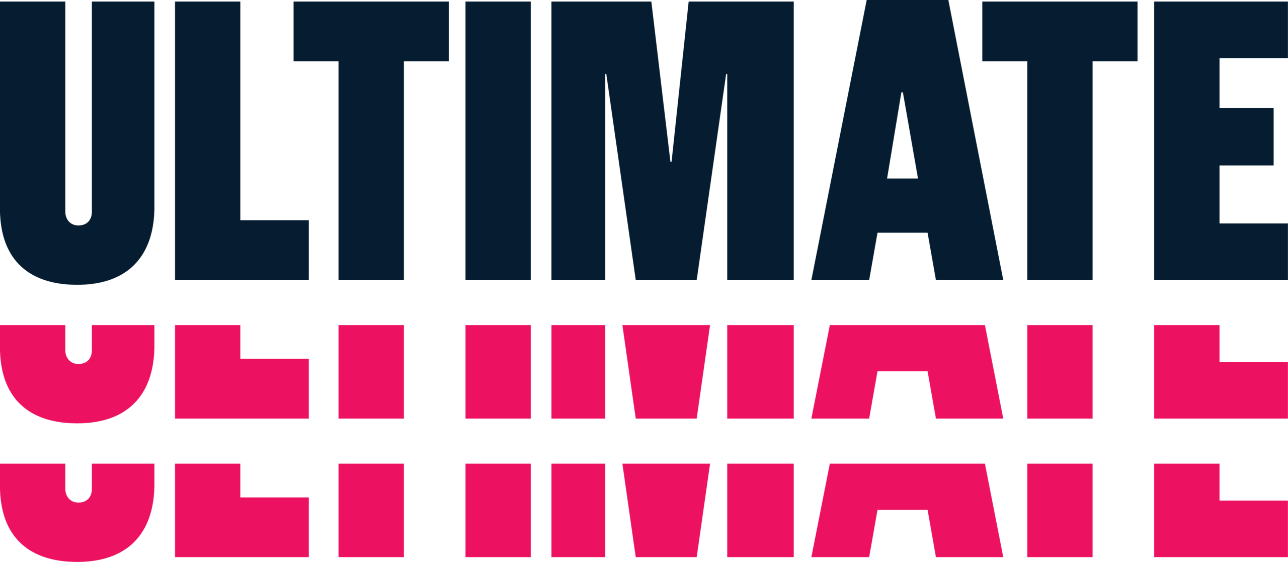 Logo with "ULTIMATE" in two colors.