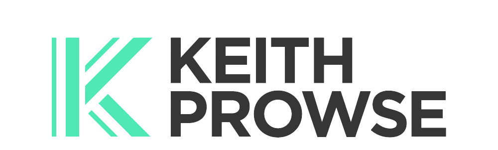 Logo with "Keith Prowse" text and a stylized "K".