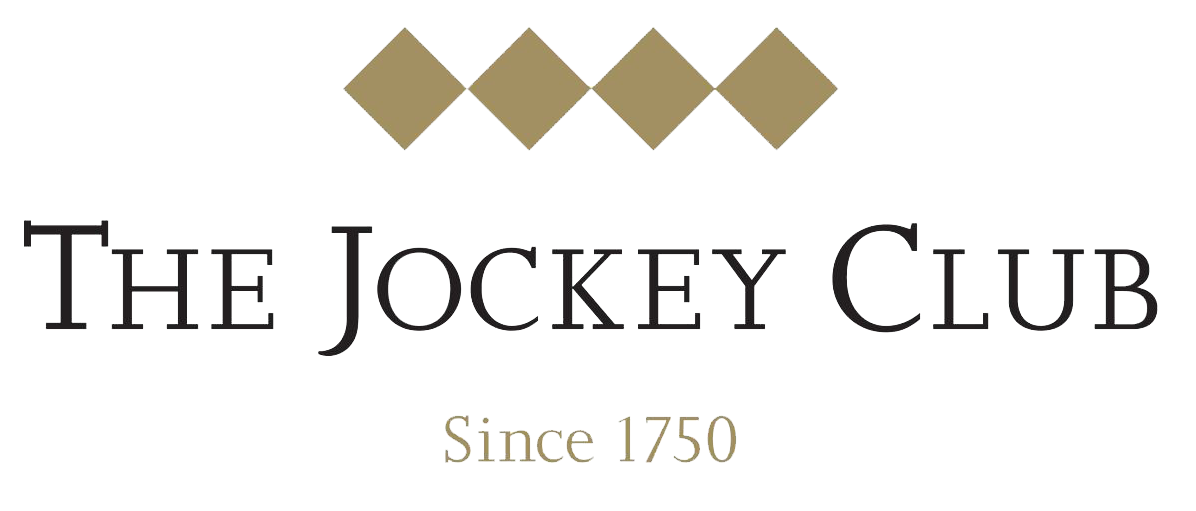 Logo of The Jockey Club, with diamonds and the words "Since 1750".